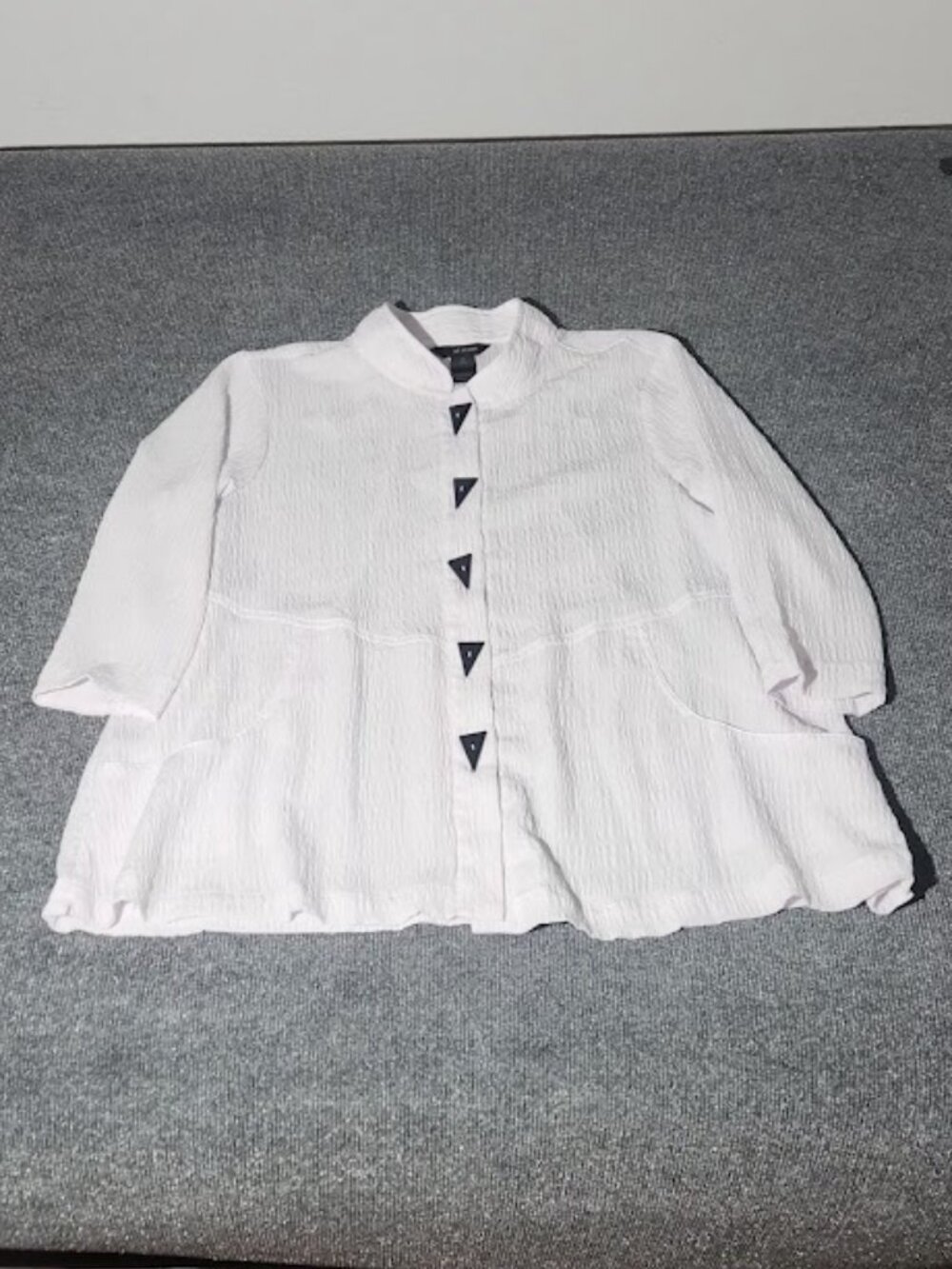 Ali Miles Women's 3/4 Sleeve Button-Down Blouse in Size XL